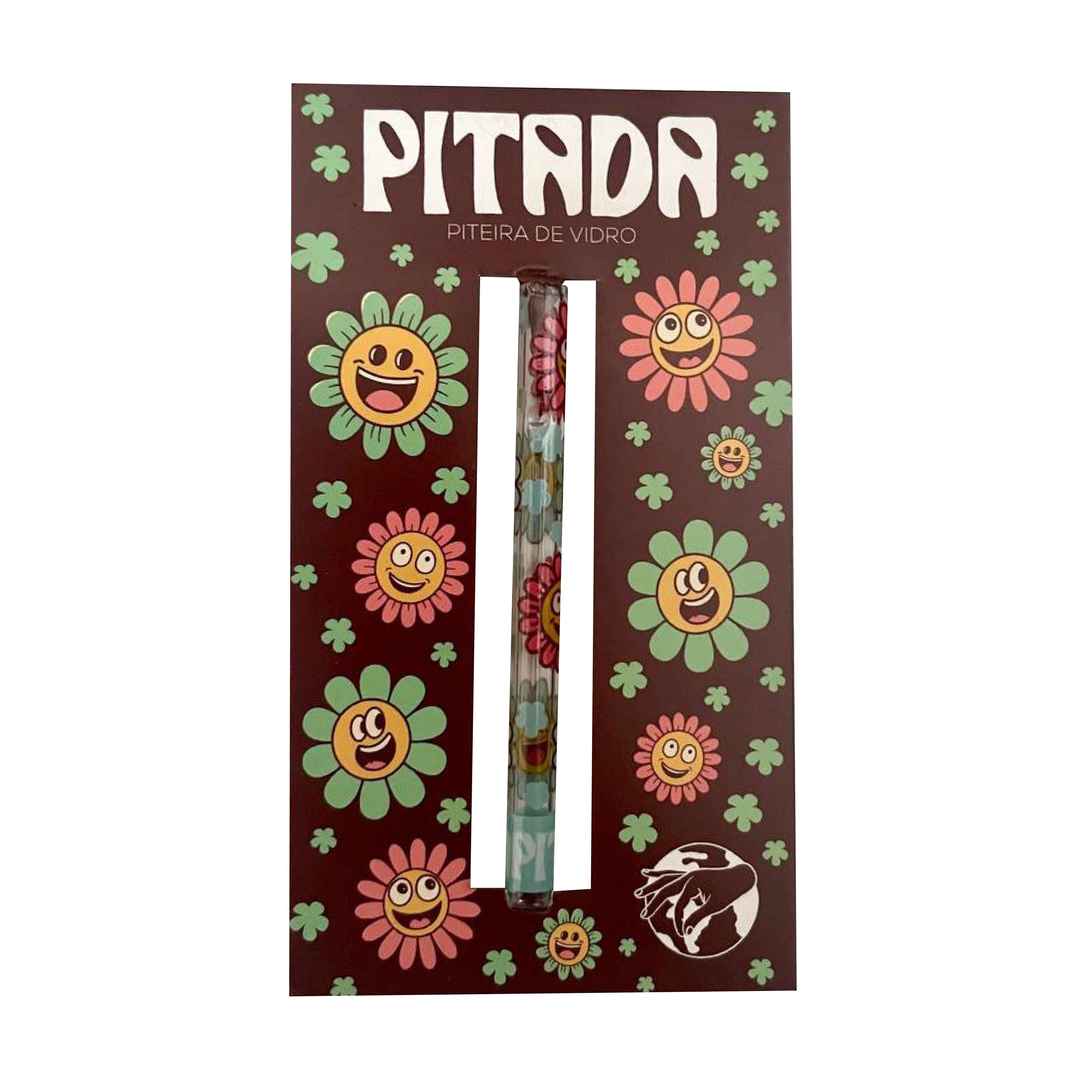 Pitada World - Piteira Fullprint ® | Flowers - Vidro Alemão - 6cm